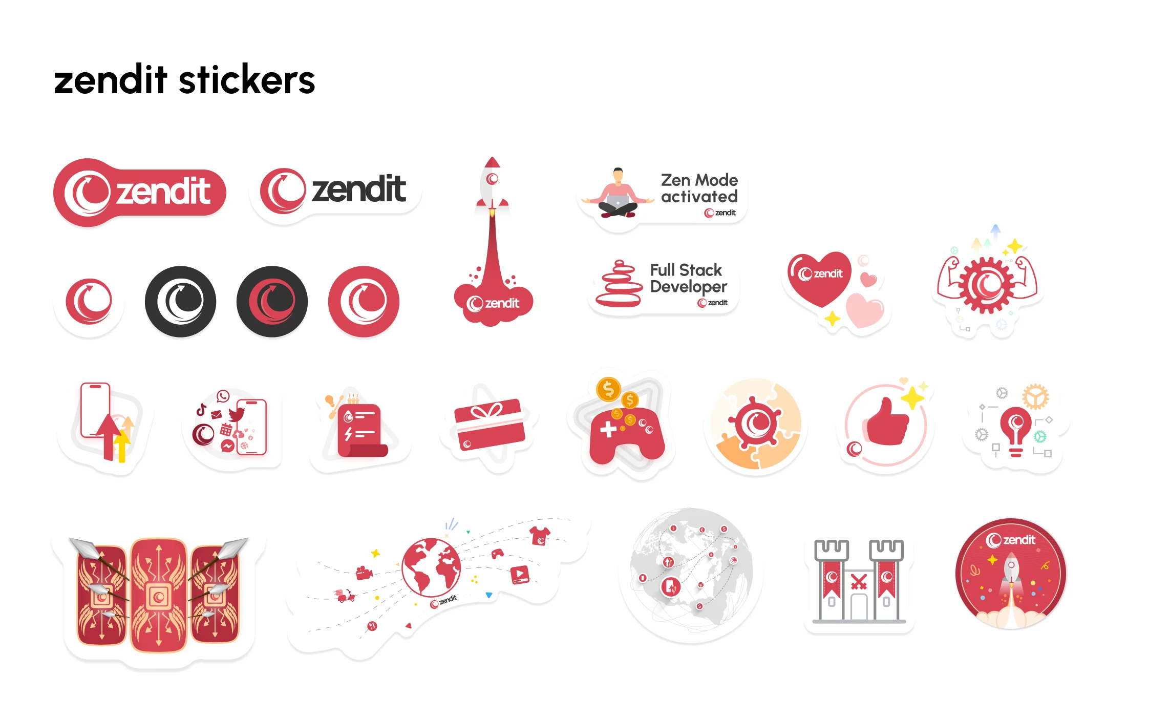 zendit sticker designs
